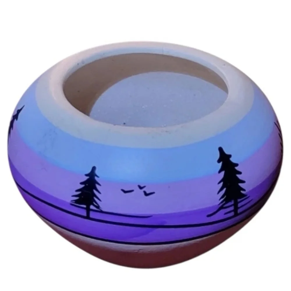 Tesa Hand Painted Tiny Ceramic Bowl Made in the U.S.A. Western